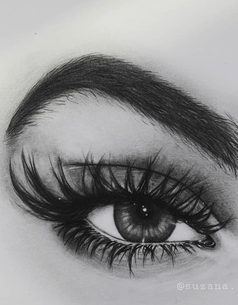 36 Awesome Eye Drawing Images ! How to draw a realistic