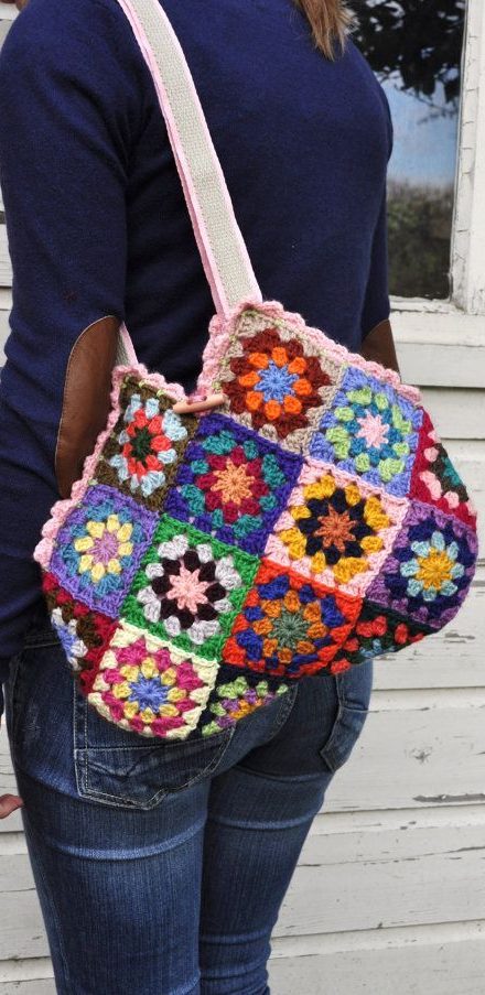 56+ Awesome Granny Square Crochet Bag Pattern Ideas - Page 56 of 56