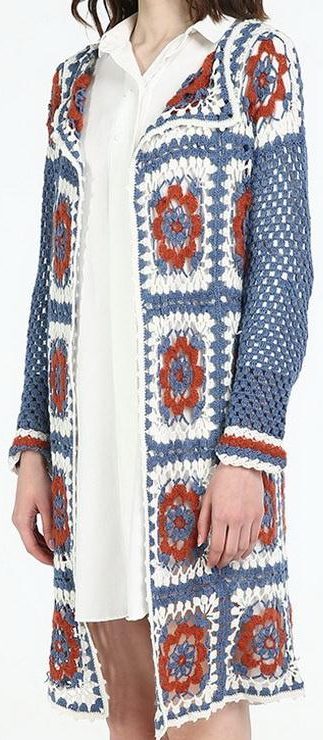 60+ Granny Square Crochet Cardigan Pattern Ideas for Summer or Winter