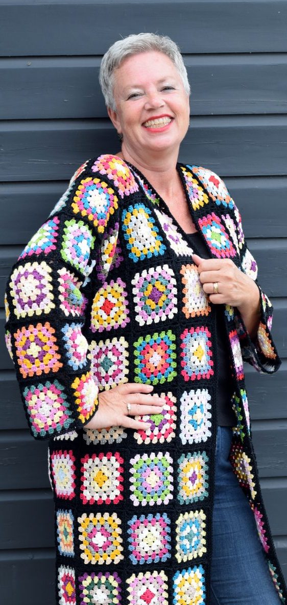 Granny Square Crochet Cardigan Pattern. granny square crochet jacket. 