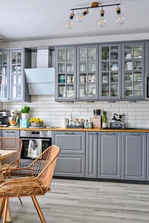 50+ Cute grey kitchen cabinets Design ideas for Home - Page 28 of 50