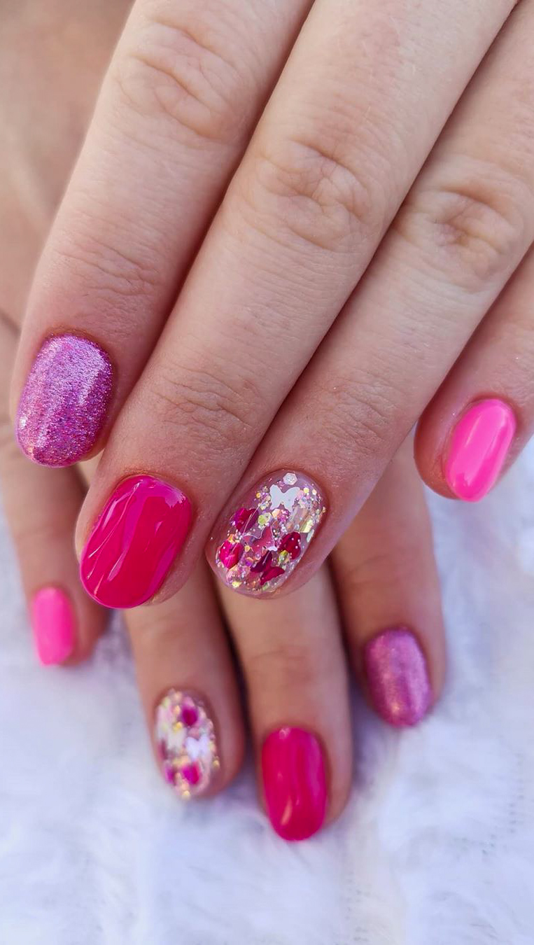 47 Pretty Pink Nail Art Designs For Beautiful Ladies In 2020 Page 31